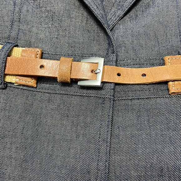 75. BNWOT BCBGMAXAZRIA denim blazer sz S - Picture 3 of 6